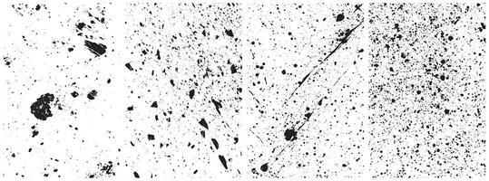 High-Resolution Ink Splatter and Paint Drip Texture Collection, Abstract Grunge Background Set vector