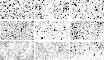 Ink Splatter and Dotted Texture Set for Creative Backgrounds and Designs vector