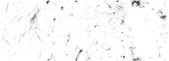 Grunge Scratch and Dust Texture Pack, Distressed Ink Blot and Smudge Overlays for Vintage Effects vector