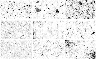 Ink Splatter and Distressed Grunge Texture Set for Creative Designs vector