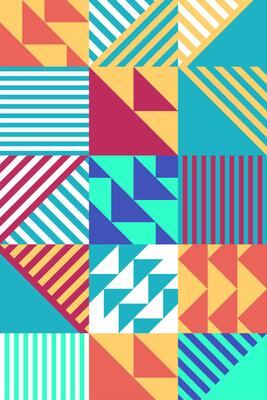 Geometric Pattern Background Colorful Illustration