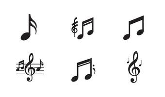 Elegant musical icons collection with unique treble clefs and notes suitable for diverse design needs and innovative artistic projects vector
