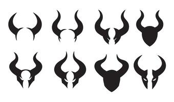 Detailed Horns Design Collection crafted to provide aesthetic visual elements for innovative graphic project ideas vector