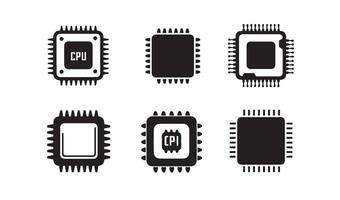 Stylish Black Microchip Graphics Enhancing Digital Creativity vector