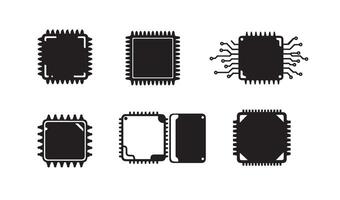 Bold Microchip Designs Supporting Advanced Graphic Projects vector