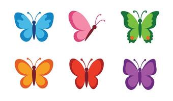 Stylish butterfly patterns offering an elegant touch to art designs and promotional content for creative professionals and enthusiasts vector
