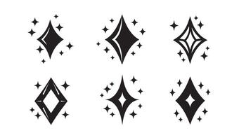 Elegant Sparkling Diamond Design Illustrations Perfect for Sophisticated Invitations vector