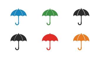 Colorful Umbrella Designs Adding Flair to Digital Art Creations vector