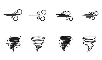 Tornado Funnel Illustration Designed with Dynamic Atmospheric Movement vector