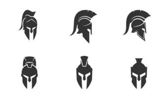 Stylish Spartan Helmet Graphics Tailored for Creative Visual Content vector