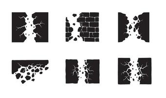 Cracked terrain art concept style enhanced by broken earth texture pattern style vector