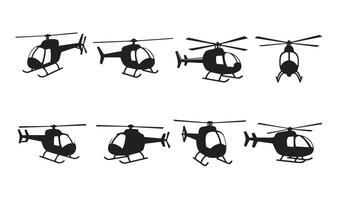 Helicopter Graphics Set Perfect for Sophisticated Visual Creations vector