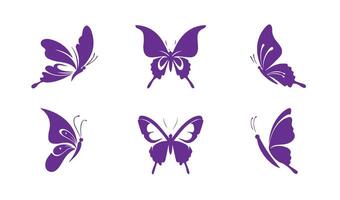Artistic colorful butterfly graphics offering visually captivating elements for unique and innovative graphic content creation vector