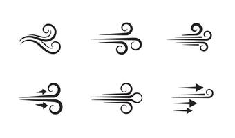 Elegant Wind Swirl designs creating a soothing visual appeal with intricate details and graceful aesthetics vector