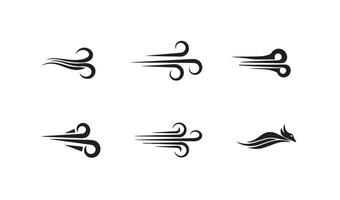 Decorative Breeze Illustrations for stylish projects showcasing creative and artistic air movement patterns vector