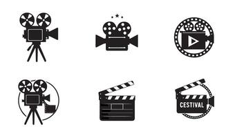Exclusive Filmmaking Icons Tailored for Innovative Visual Concepts vector