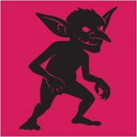 Sharp Clawed Goblin Illustration for Fantasy Themed Projects vector