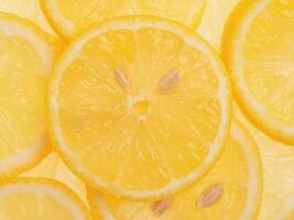 Lemon slices as a background macro photography. Citrus fruit, lemon. photo