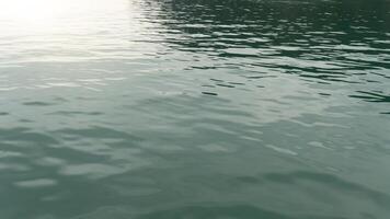 Abstract of water sea with subtle ripples and reflections. Water has a muted greenish gray tone and the surface displays a gentle flowing movement. Focusing on the water texture and subtle motion. photo