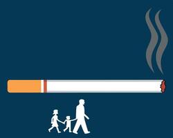 A man and a woman walking with a cigarette in front of a cigarette vector
