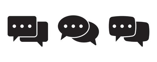 Speech bubble icon. Chat icons set. vector