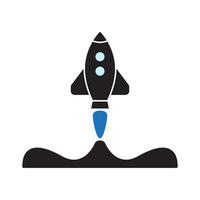 Startup icon and symbol. Rocket icon. Flying rocket icon. vector