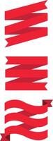 Modern Ribbon Set for Visual Content vector