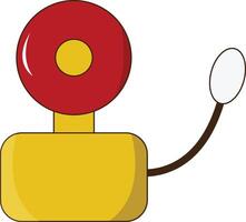 Firefighter Equipment Element on White Background. vector