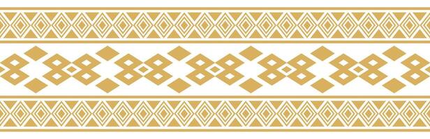 Aztec Decorative Design with Ethnic Tribal Stripe and Boho Border Style. vector