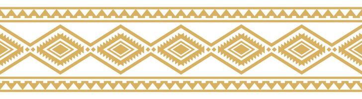 Stylish Boho Art with Ethnic Aztec Stripe and Decorative Tribal Border. vector