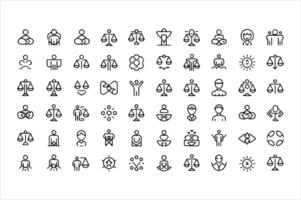 Diversity and Inclusion Icon Set vector