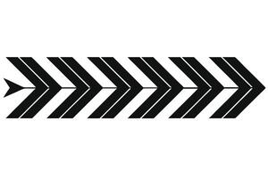 Modern Black Arrow Graphic Design for Digital Use vector
