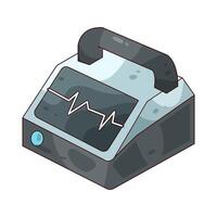 illustration of defibrillator vector