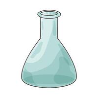 empty flask illustration vector