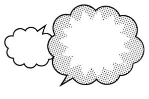 Blank Comic Speech Bubble for Text or Graphics vector