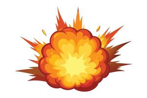 Cartoon Explosion Graphic for Design Projects vector