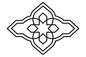 A black and White Geometric Design for Decorative Use vector