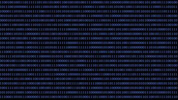 An abstract background featuring digital binary code arranged in a repetitive pattern. This design emphasizes technology and data representation suitable for various applications. video