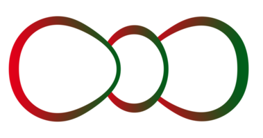 Three Circular Gradient Rings with White Center png