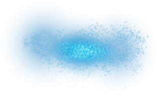 This piece features an abstract blue light burst design set against a transparent background, creating visual interest png