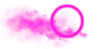 Presenting a Pink Smoke Effect combined with a Circle Overlay set against a Transparent Background in design png
