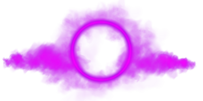 A stunning Purple Smoke Cloud featuring an intricate Circular Design that captivates the viewers attention png