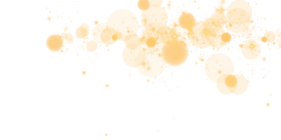 Experience a stunning Glowing Bokeh Effect featuring Soft Orange Orbs and sparkling lights on a Transparent Background png