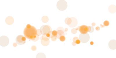 Create a stunning Bokeh Effect featuring Glowing Orange Orbs and Soft Sparkles on a Transparent Background png