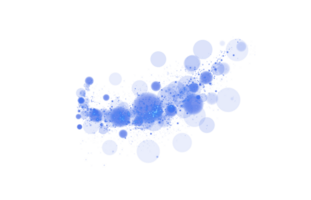 Experience stunning bokeh with soft blue orbs and sparkles set against a clear backdrop, ideal for stylish designs png