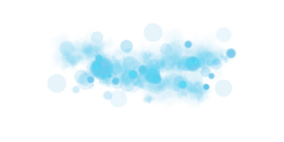 Bokeh Effect Featuring BlueGreen Glowing Orbs along with Soft Sparkles Set on a Transparent Background png