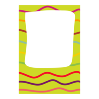 a colorful frame with a colorful pattern png