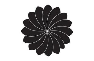 Abstract floral shapes for edgy artistic designs and patterns vector