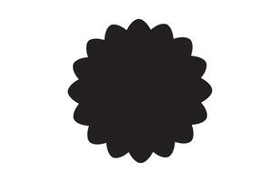 Grunge inspired abstract floral shapes in radial star pattern vector