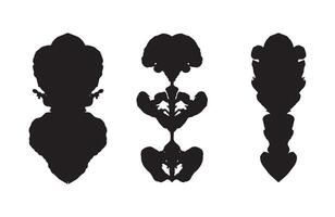 Black flower line drawing suitable for patterns packaging and textile design vector